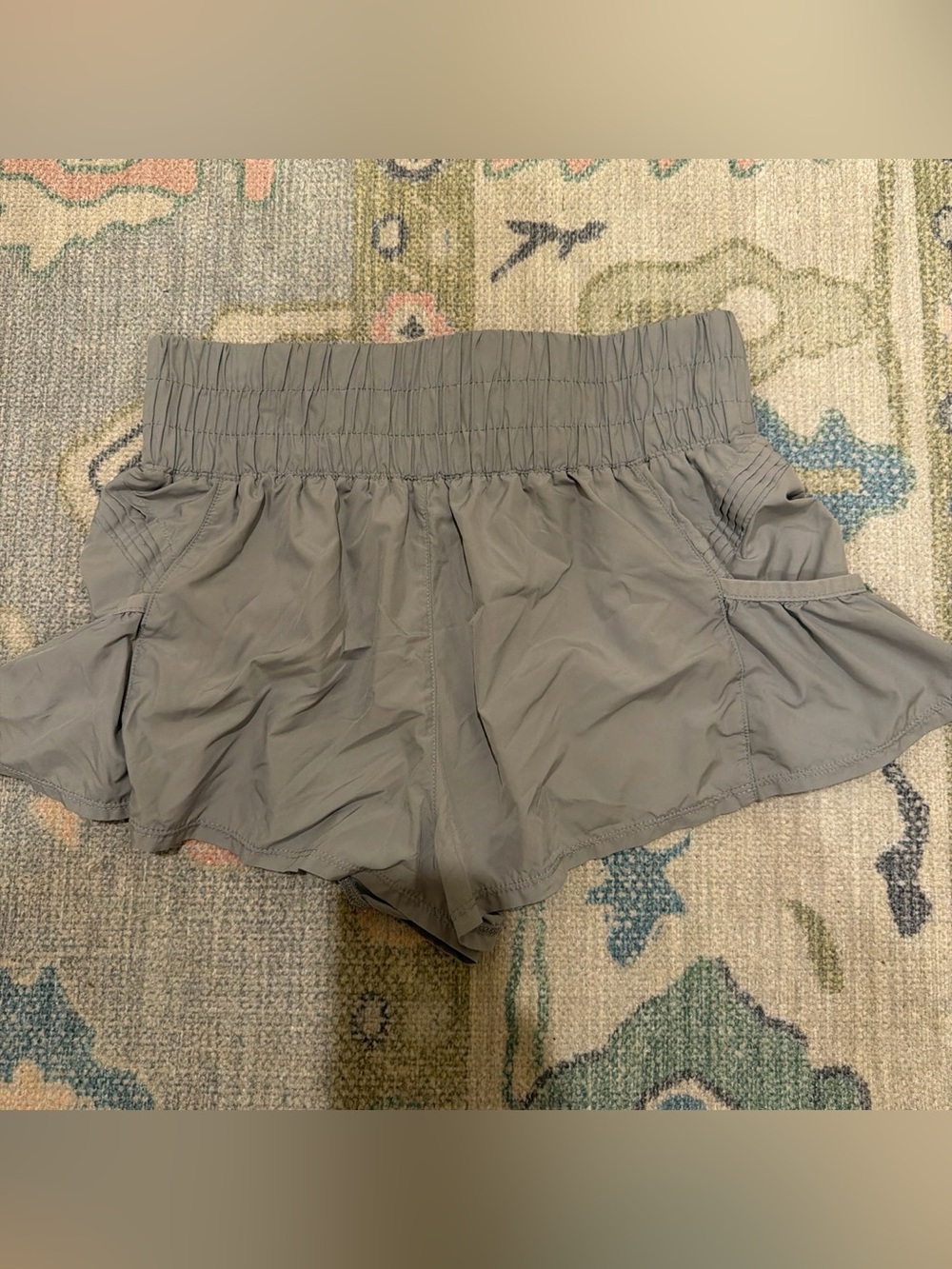 FP Movement by Free People Gray Elastic Waist Athletic Shorts